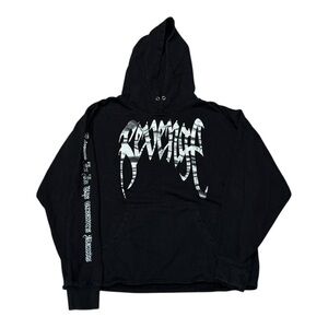 Revenge Metallic Skull Hoodie Sweatshirt Men’s Sz L